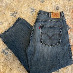 Levi's 569 Loose Straight Jeans Mens 38x30 Blue Baggy Denim Y2K Fits (38x29)